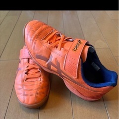 アシックス　asics フットサルシューズ　室内　オレンジ　22.0
