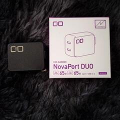 充電器（NovaPort DUO, CIO−G65W2C）