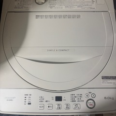SHARP 洗濯機 6kg　ES-GE6EJ
