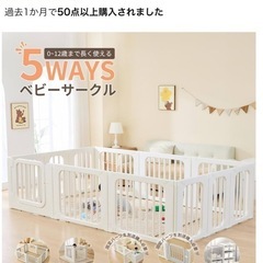 GU MODE ベビーサークル ホワイト 140cm x 200cm GUMODE ベビーサークル 200×140cm ホワイト ハイタイプ 送料込み