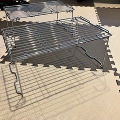 キッチン下や戸棚内など収納棚2つまとめて