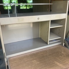 tachikawa desk スチーム製　ミリタリー　ライティングビューロー　戦前　電気付き　 の画像