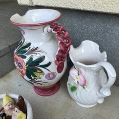 花瓶、陶器の鉢　３点の画像