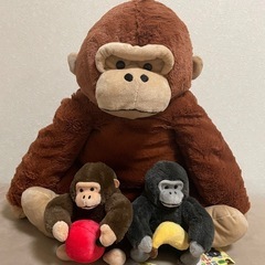 ウホウホゴリラのゴリくん　ぬいぐるみ　3点セット