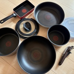 （予定者決まりました）ガス火専用T-fal10点セット