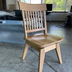 訳あり品　未使用品　タモ材使用　ダイニングチェア　単品　和モダン...