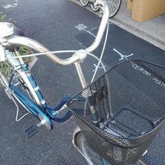 中古自転車３５４１　前後タイヤ新品！　２７インチ　ギヤなし　ダイナモライト　　キッキーと音がならない後輪ローラーブレーキの画像