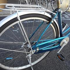 中古自転車３５４１　前後タイヤ新品！　２７インチ　ギヤなし　ダイナモライト　　キッキーと音がならない後輪ローラーブレーキの画像