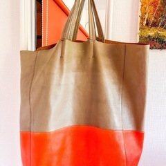 【美品】セリーヌ　トートバッグ　ホリゾンタル カバ　
