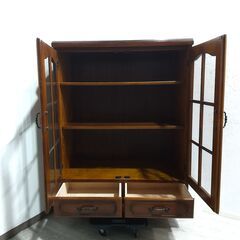  karimoku カリモク/コロニアル/サイドボード/キャビネット/リビングボード/収納棚/飾り棚/書棚 引き出し2杯/C0EQ0113の画像