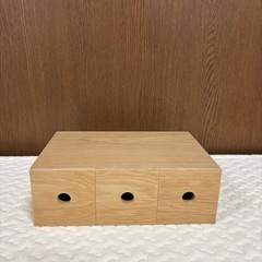 無印　木製小物収納3段の画像