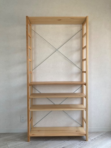 無印良品 中古 人気 パイン材ユニットシェルフ 86×39.5×175.5 6