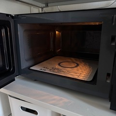 山善 電子レンジ 18L YRL-F180(B)の画像