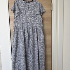 エンジェリーベ　Lサイズ　フレンチフレアスリーブ花柄マタニティ・...