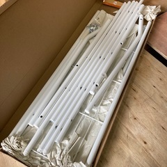 HEIAN SHINDO 押入れ収納棚 ハンガーパイプ付 ホワイト 幅75cm 高90cm 奥行56cm OHW-30 平安伸銅工業の画像