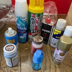 無料　回収品　スプレーまとめて