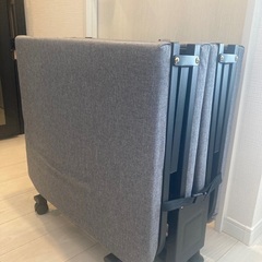 【引き取り限定】折りたたみベッド シングルベッド 簡易ベッド 四つ折り