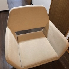 回転式ダイニングチェア(ベージュ)