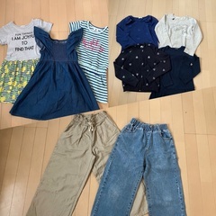 【中古】女の子服9点 サイズ130 ★おまけ有り★