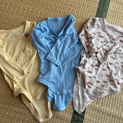 80ロンパース肌着3点セット