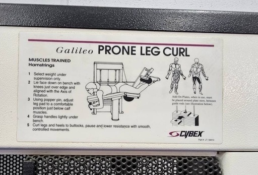 Cybex Prone Leg Curl 筋トレマシン　レッグカール
