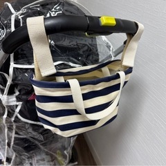 【生後1ヶ月～】ベビーカー＋雨よけカバー着きの画像