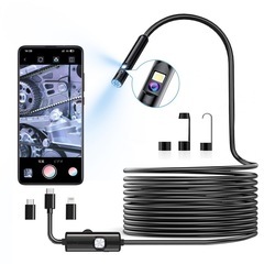 【新品未使用】ファイバースコープ 7.8mm極細レンズ デュアル...