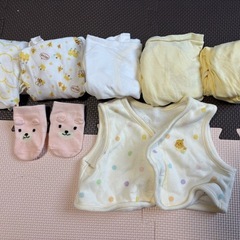 【50〜60センチ】短肌着、ベスト、靴下