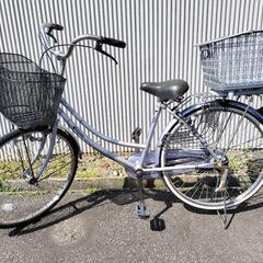 【日本製SHIKISHIMA】脱着できるかご付自転車