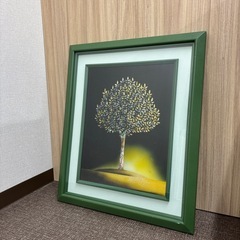 貝細工で作られた絵画