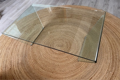 一枚ガラス板テーブル　ガラステーブル