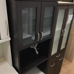 ★ジモティー割あり★KJ10026  食器棚 ブラウン H180...