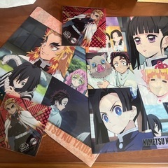 非売品.鬼滅の刃✖️くら寿司コラボクリアファイル2枚.ミニシート2枚