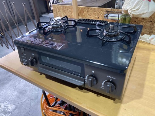 B13【Paloma パロマ】ガステーブル IC-S37DX-2L 2023年 LPガス