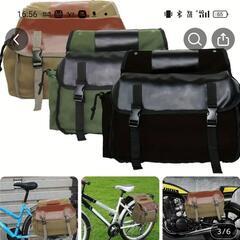 バイクサドルバッグ　大容量　黒　新品未使用の画像