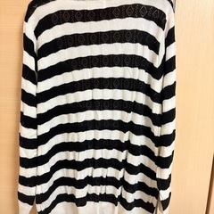 ボーダーカーディガン　LL sizeの画像