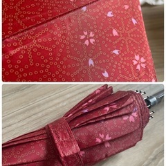 16本骨🌸和柄傘👘数回のみ使用 淵桜の画像