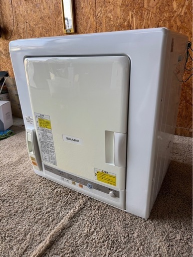 E0902 SHARP 6kg 2019年　乾燥機　衣類乾燥機