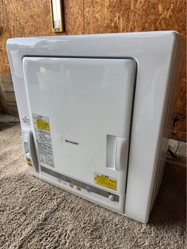 E0903 SHARP 6kg  2021年製　凹みあり　乾燥機　衣類乾燥機