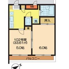★家賃7.8万円・２ＤＫ物件★東西線『浦安』駅徒歩13分♪ネット無料・駐輪場・使いやすいお部屋の形♪ - 市川市