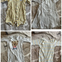 男の子ベビー服（50-70）８着+帽子５個＋靴下1足セット　の画像