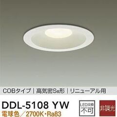 【新品・未開封】DDL-5108YW　DAIKO(大光電機)　ダウンライト