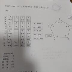 キャリカレ　四柱推命講座の答え知ってる方