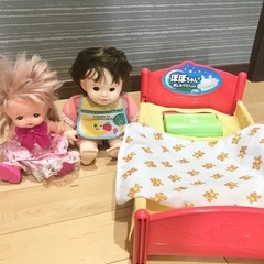 お話し中　ぽぽちゃん　おしゃべりベッド　メルちゃんぽぽちゃんセット