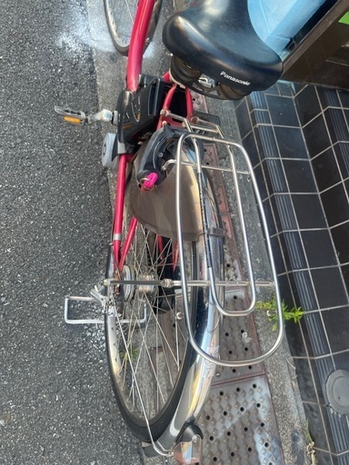 新基準PanasonicViVi 26インチ DX 赤色電動自転車