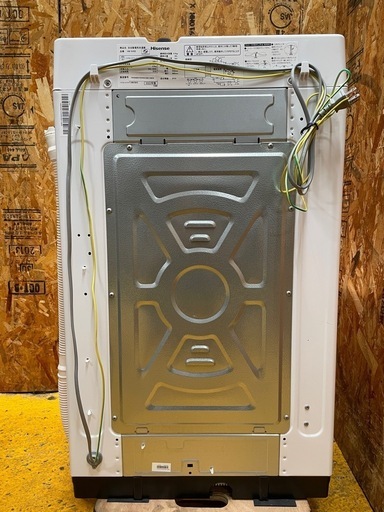 C(7229) ハイセンス 全自動洗濯機 2022年製 HW-K45E 4.5㎏ 100V 50/60Hz 洗濯機 ランドリー W54
