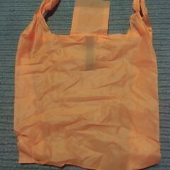 ●無料● エコバッグ 明るい橙色 オレンジ系 差し上げます。＊石...