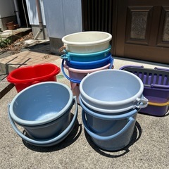  【商談中】釣り用バケツ 水汲み 掃除 洗濯 アウトドア 多機能...