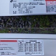 Richell リッチェル ワンタッチスロープ 2本セット 5段階調節 介護 /HJ-0480 1F の画像