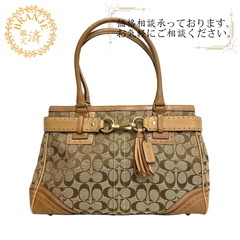 コーチ COACH トートバッグ シグネチャー フリンジチャーム...